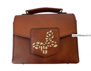 کیف روزانه دستی و دوشی  چرم روژه مدل پروانه