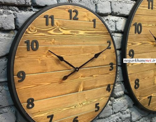 ساعت چوبی دستساز