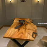 میز نهارخوری دستساز چوب جنگلی لرگ